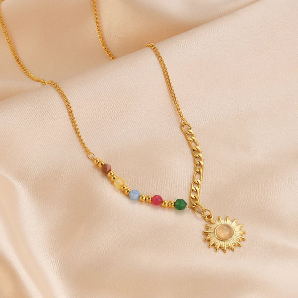 Collier Bohème Perles Colorées